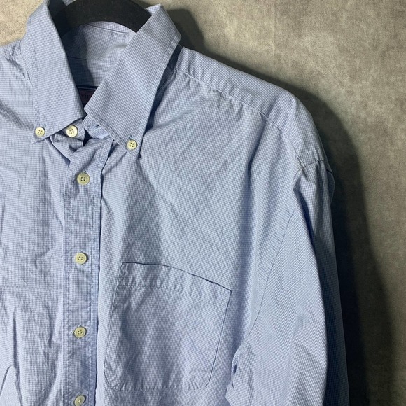 Vineyard Vines Murray Shirt Mens Large Blue‎ Gingham Button Down Long Sleeves - Picture 2 of 5